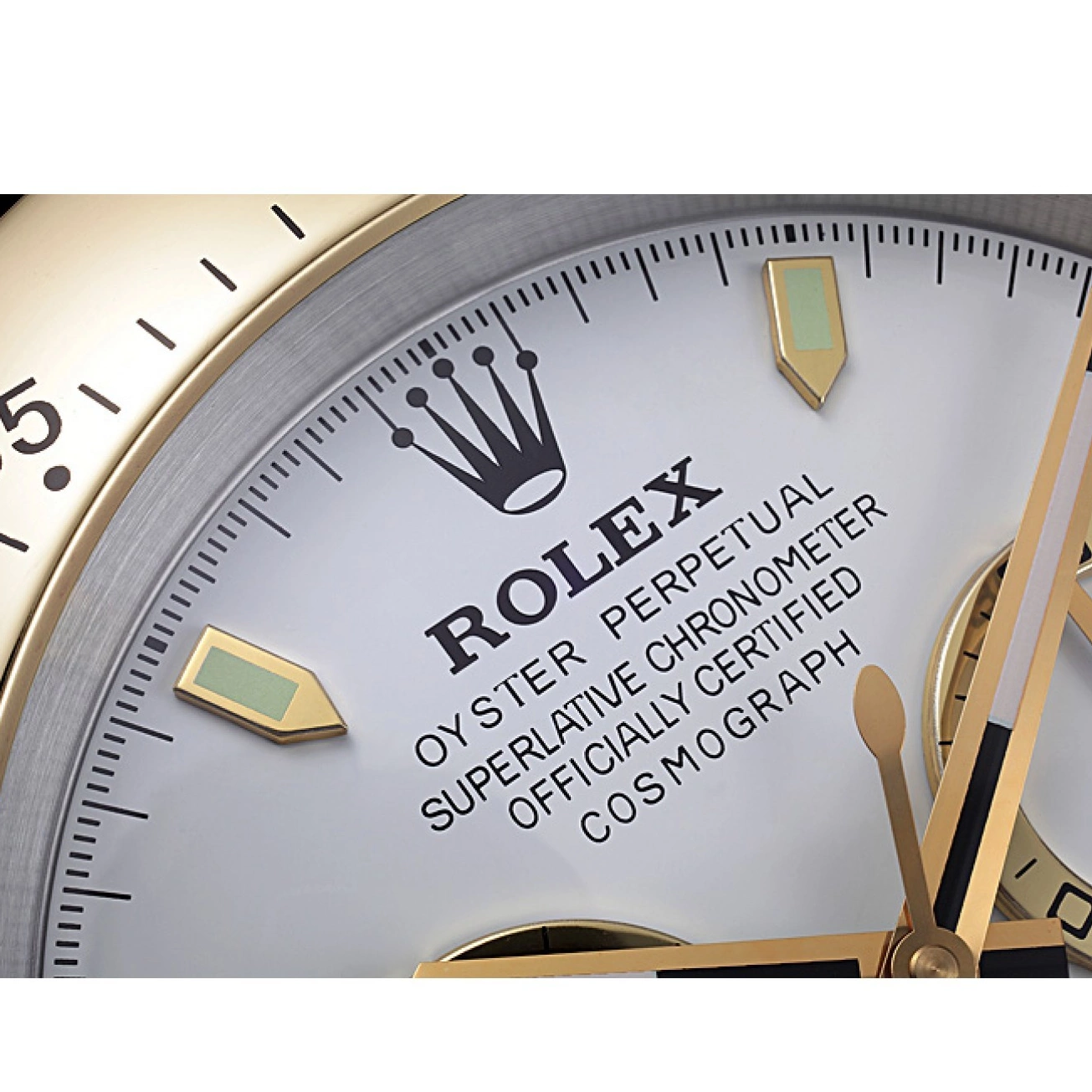Aaa replica watch Cosmograph Rolex Wall Gold-White Clock Daytona 621911 0803